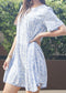 Round Neck Floral Shift Dress