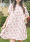 Round Neck Floral Shift Dress