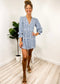 Ruffle Plunge Neck Floral Dress