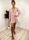 Ruffle Plunge Neck Floral Dress