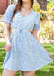 Side Cutout Tie Waist Dress
