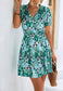 Tie Neck Floral Spring Dress