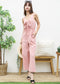 Solid Color Tie Front Jumpsuit