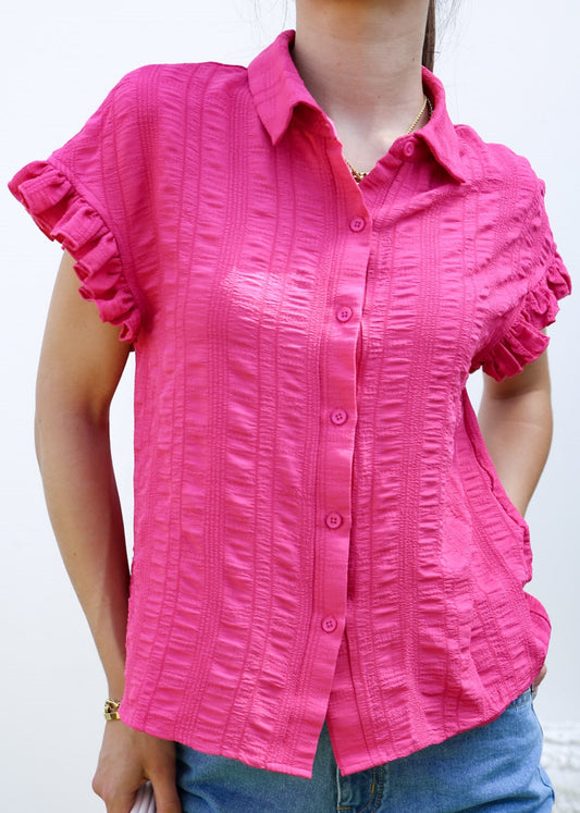 Textured Striped Pattern Shirt