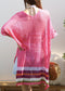 Rainbow Striped Hem Cover-Up