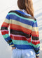 Cropped Multicolor Striped Cover-Up