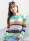 Cropped Multicolor Striped Cover-Up