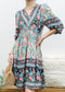 Elbow Sleeve Boho Dress