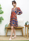 Elbow Sleeve Boho Dress