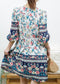 Elbow Sleeve Boho Dress