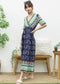 Surplice Neck Bohemian Maxi Dress