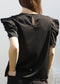 Ruched Detail Keyhole Front Blouse