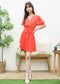 Classic Solid Color Pleated Dress