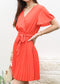 Classic Solid Color Pleated Dress