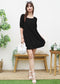 Square Neck Eyelet Dress