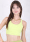 Solid Double Cross Back Sports Bra