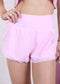 Solid Color Layered Sports Shorts