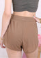 Asymmetrical Hem Sports Shorts