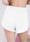 Asymmetrical Hem Sports Shorts