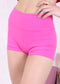 Solid Color High Waist Sports Shorts