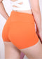 Solid Color High Waist Sports Shorts