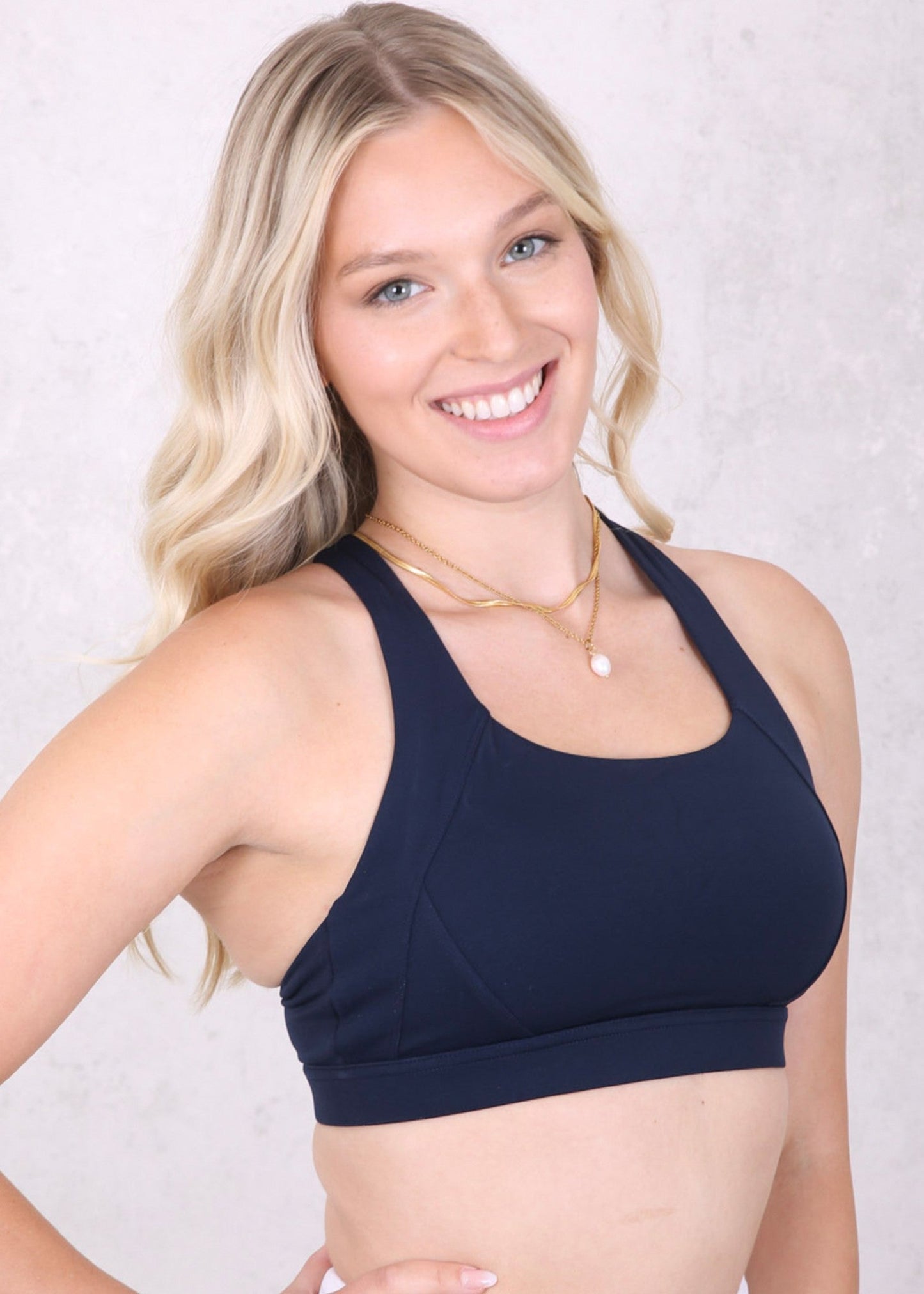 Square Neck Cross Sports Bra