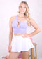 One Shoulder Cutout Front Sports Bra