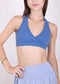 Surplice Neck Double Strap Sports Bra