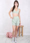 Surplice Neck Double Strap Sports Bra