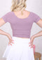 Overlap Front Raglan Sleeve Tee