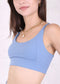 Double Strap Twist Back Sports Bra