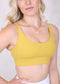 Double Strap Twist Back Sports Bra