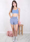 High Waist Double Layer Shorts