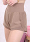 High Waist Double Layer Shorts