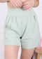 High Waist Bermuda Sports Shorts
