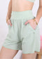 High Waist Bermuda Sports Shorts