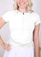 Zip-Up Side Ruched Tee