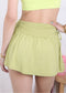 Side Ruched Tie Sports Skirt