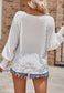 Solid Color Textured fabric Top