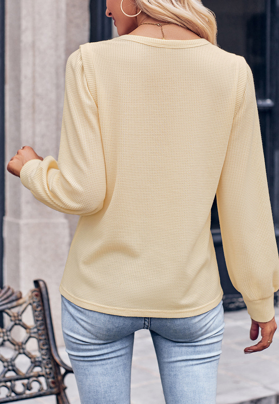 Boatneck Long Sleeves Knitted Top