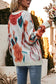 Abstract Flower Pattern Knit Sweater