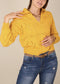 Solid Color Eyelet Knit Sweater