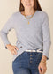 Curved Hem Side Button Sweater