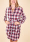 Plaid Print Oversized Overshirt