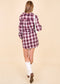 Plaid Print Oversized Overshirt