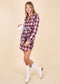 Plaid Print Oversized Overshirt