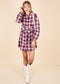 Plaid Print Oversized Overshirt