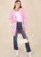 Long Sleeve Overcoat Sweater Open Front Cardi