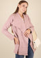 Open Front Wide Lapel Waterfall Relaxed Cardi