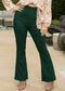 Solid Color Velvet Pants